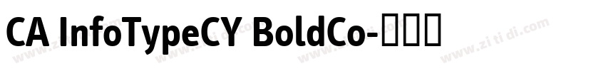 CA InfoTypeCY BoldCo字体转换